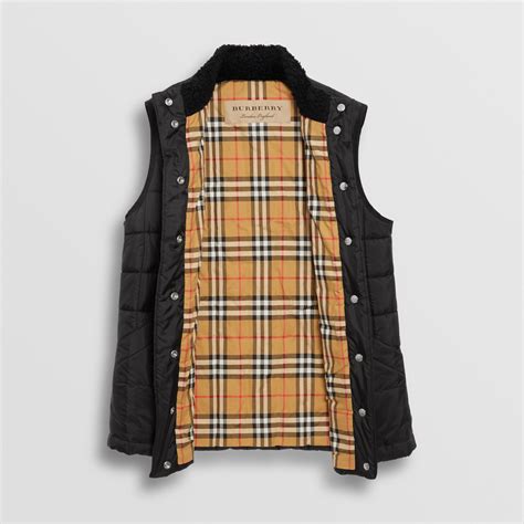 burberry gilet women's|burberry black jacket women.